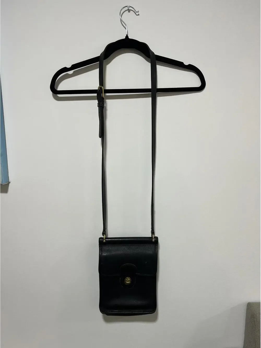Vintage Coach Murphy Black Leather Bag 9930 - Picture 4 of 4